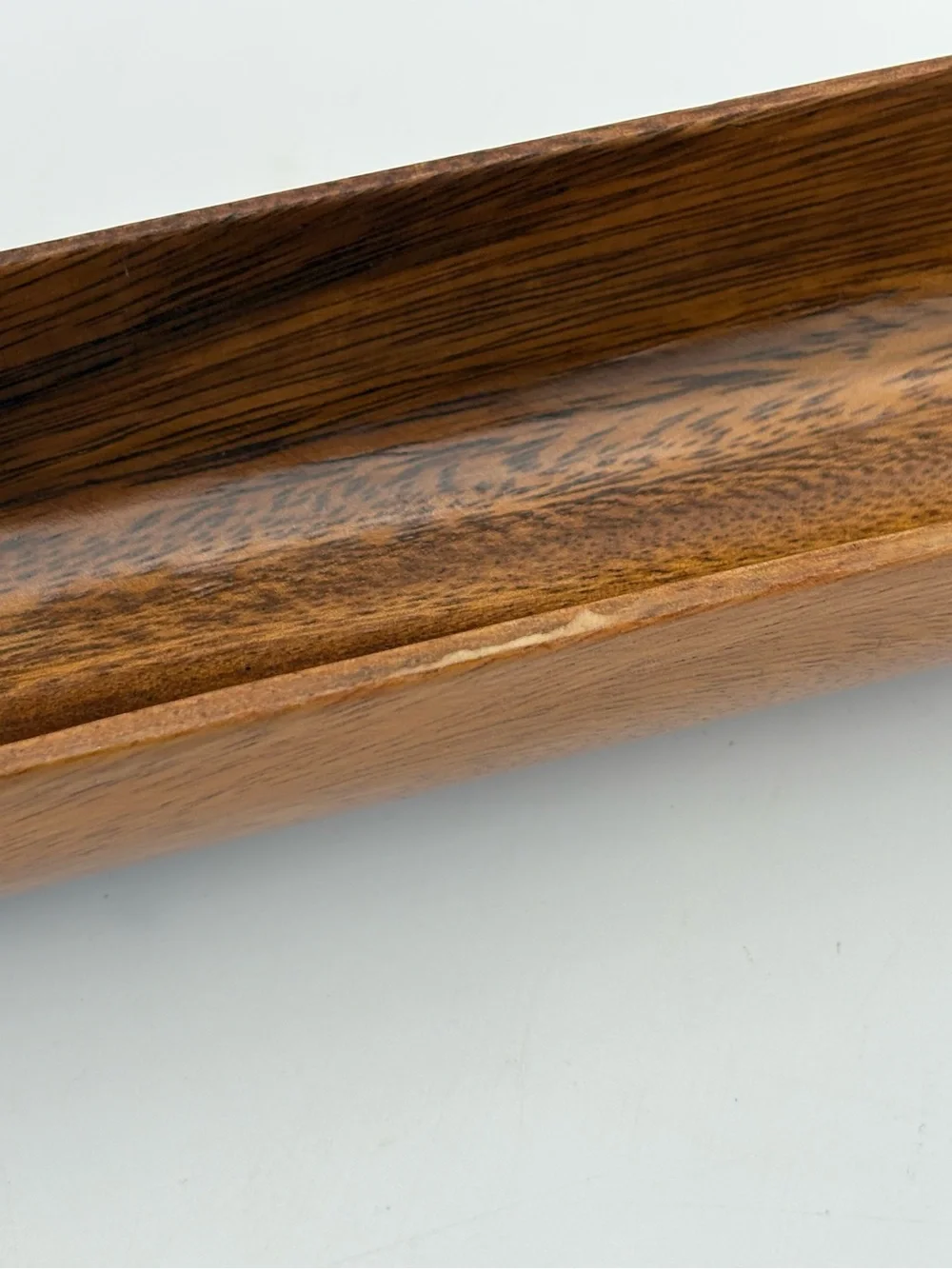 Gorgeous Mid-Century Modern Wooden Elongated Serving Tray